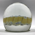 Large Vintage Murano Art Glass Paperweight Colorful Concentric Millefiori