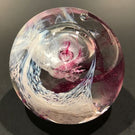 Vintage Caithness Art Glass Paperweight Modern Scottish Design "Moon Crystal"