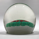 Vintage Murano Fratelli Toso Art Glass Paperweight Shamrock Grape Canes