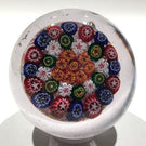 Rare Antique Bohemian/Silesian Art Glass Paperweight Complex  Millefiori