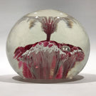 Rare Vintage American Ed Rithner Art Glass Paperweight Upright Frit Flower