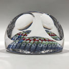 1976 Whitefriars Art Glass Paperweight Concentric Millefiori Butterfly Murrina