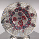 Damaged Antique New England Glass Co. Paperweight Millefiori Lattice Basket