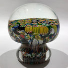 Vintage Murano Art Glass Piedouche Paperweight Complex Closepack Millefior