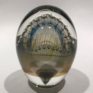 Signed Robert Burch Art Glass Paperweight Modern Pearl Necklace Design