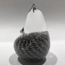 FM Ronneby Sweden Handmade Art Glass Sculpture Owl Figurine