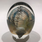 Signed Robert Burch Art Glass Paperweight Modern Pearl Necklace Design