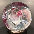 Vintage Caithness Art Glass Paperweight Modern Scottish Design "Moon Crystal"