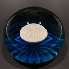Huge Vintage Murano Art Glass Sulphide Paperweight Moon Landing Apollo 11