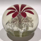 Rare Vintage American Ed Rithner Art Glass Paperweight Upright Frit Flower