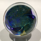 Unsigned David Lotton Studio Art Glass Paperweight Swirled Modern Design