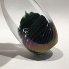 Signed Brian Maytum Art Glass Paperweight Faceted iridescent Upright Sculpture