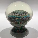 Exceptional Murano Piedouche Art Glass Paperweight Concentric Millefiori