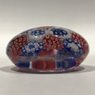 Antique Bohemian Art Glass Paperweight Concentric Complex Millefiori