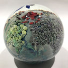 Mega 5” Josh Simpson Art Glass Paperweight Complex Inhabited Planet Sculpture