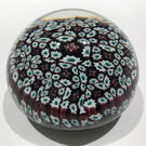 Vintage Murano Art Glass Paperweight Closepacked Complex Millefiori