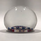 Antique Baccarat Art Glass Paperweight Open Concentric Complex Millefiori