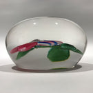 Antique Boston & Sandwich Art Glass Paperweight Lampworked Wheat Flower Pansy