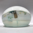 Huge Vintage Murano Art Glass Paperweight Detailed Encased Image of a Blue Bird