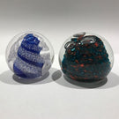 Two(2) Piece Lot Vintage & Contemporary Studio Art Glass Paperweight