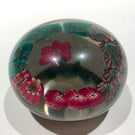 Vintage Murano? Art Glass Paperweight Lampworked Flower & Millefiori Garland