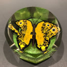 Antique German Thuringian Art Glass Paperweight Butterfly Millefiori Wings