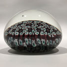 Vintage Murano Art Glass Paperweight Closepacked Complex Millefiori