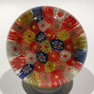 Early Chinese Art Glass Paperweight Closepacked Complex Millefiori