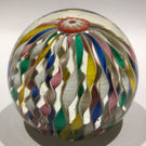 Vintage Murano Fratelli Toso Art Glass Paperweight Colorful Crown Millefiori