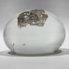 Vintage Richard Olma Art Glass Paperweight Encased Piece of Berlin Wall