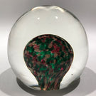 Huge Vintage Murano Cenedese Art Glass Paperweight Christmas Themed Design