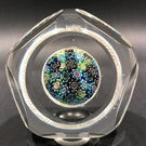 Vintage Murano Fratelli Toso Art Glass Paperweight Millefiori Mushroom & Torsade