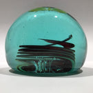Vintage Pilkington St Helens Glassworks Art Glass Paperweight Yellow Butterfly