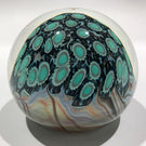 Signed Nancy Freeman American Art Glass Paperweight Modern Millefiori Design