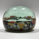 Antique German Thuringian Art Glass Paperweight Lampworked Birds & Millefiori
