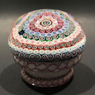 Rare 1953 Saint Louis Art Glass Paperweight Complex Millefiori Piedouche