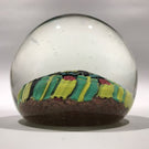 Rare Murano Art Glass Paperweight Figural Millefiori Leaf & Berry Canes