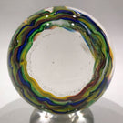 Two Signed American Studio Art Glass Paperweights Boyer and Weatherby