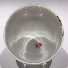 Signed Daniel Salazar Lundberg Studios Art Glass Paperweight First Snow of Kyoto