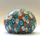 Vintage Antica Murrrina Art Glass Paperweight Closepack Murano Millefiori