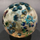 Signed Josh Simpson Art Glass Paperweight Complex Inhabited Planet