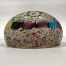 Early Murano Art Glass Paperweight Large Complex Millefiori Multicolored cushion