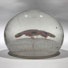 Antique New England Glass Co NEGC Paperweight Millefiori on Latticino Basket