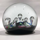 Vintage Caithness Paul Ysart Art Glass Paperweight Millefiori Single Harlequin