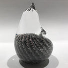 FM Ronneby Sweden Handmade Art Glass Sculpture Owl Figurine