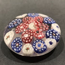 Antique Bohemian Art Glass Paperweight Concentric Complex Millefiori