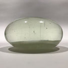 Early Chinese Art Glass Paperweight Hand Painted Cricket on White Ground