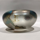 Signed David Lotton Iridescent Art Glass Paperweight Style Oil Lamp