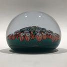 Vintage Perthshire Art Glass Paperweight 9 Panel Ribbon Twists & Millefiori PP2