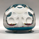 Saint Louis LE Art Glass Paperweight Les pensées de Colette Pansy & Millefiori